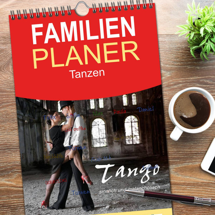 Tango - sinnlich und melancholisch (CALVENDO Familienplaner 2026)