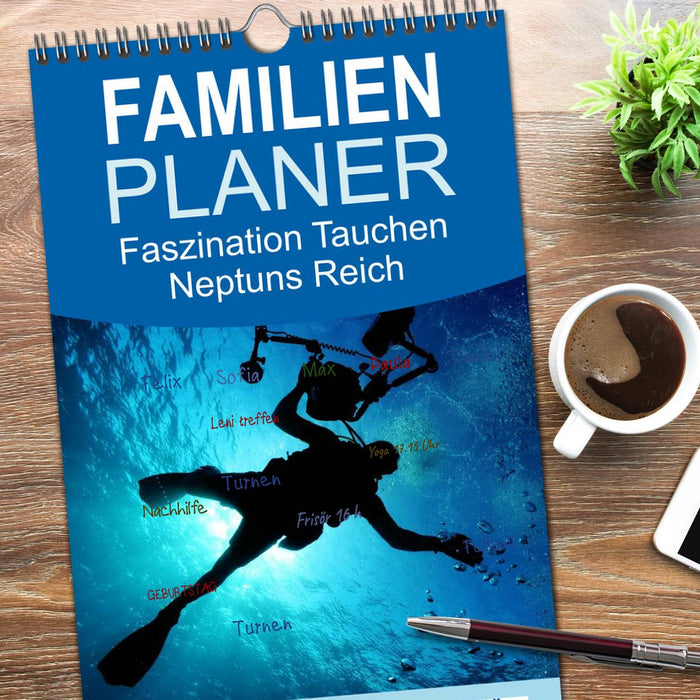 Faszination Tauchen - Neptuns Reich (CALVENDO Familienplaner 2026)
