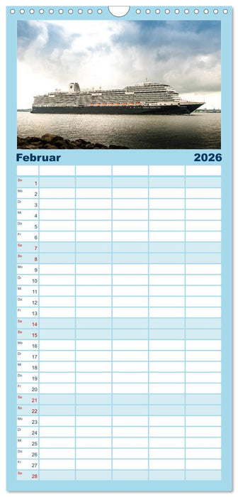 Kreuzfahrtschiffe (CALVENDO Familienplaner 2026)