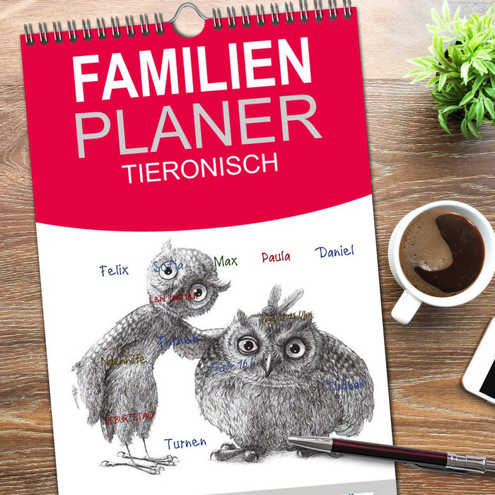 TIERONISCH (CALVENDO Familienplaner 2026)