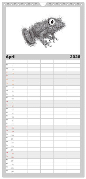 TIERONISCH (CALVENDO Familienplaner 2026)