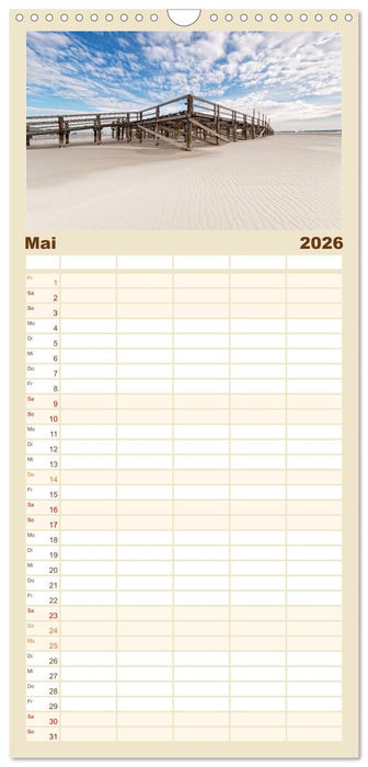 St. Peter-Ording (CALVENDO Familienplaner 2026)