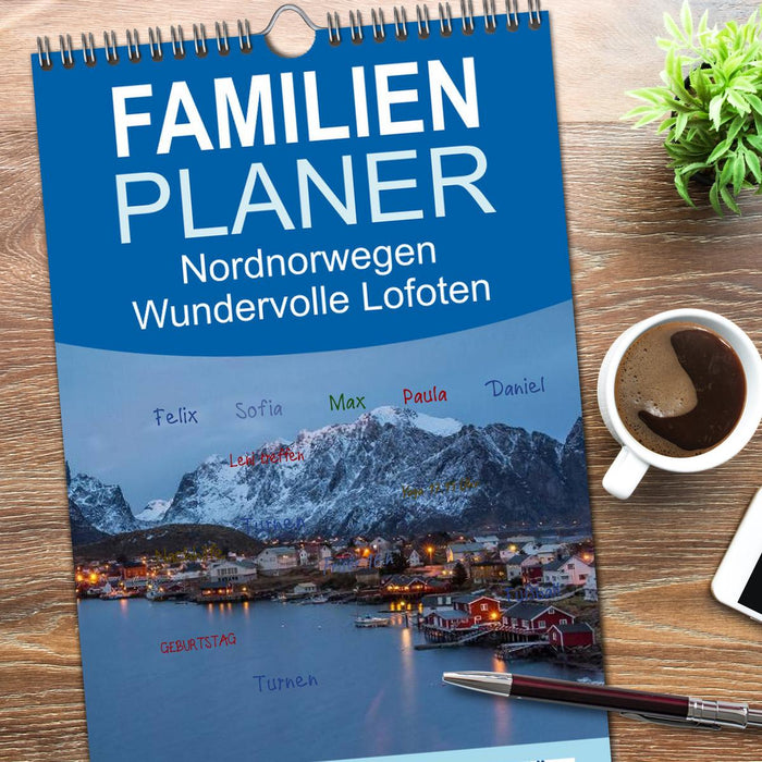 Nordnorwegen - Wundervolle Lofoten (CALVENDO Familienplaner 2026)