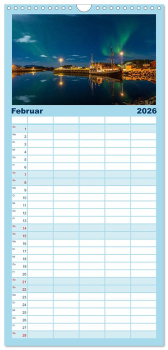 Nordnorwegen - Wundervolle Lofoten (CALVENDO Familienplaner 2026)