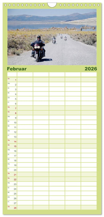 Born to be Wild - Mit der Harley durch den Südwesten der USA (CALVENDO Familienplaner 2026)