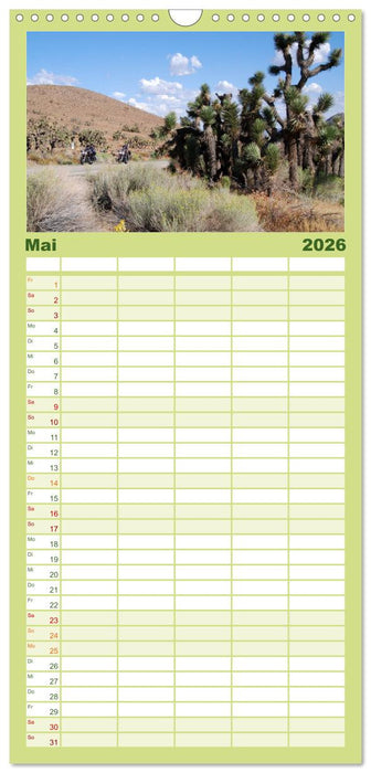 Born to be Wild - Mit der Harley durch den Südwesten der USA (CALVENDO Familienplaner 2026)