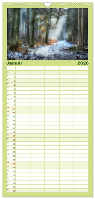 Waldkalender (CALVENDO Familienplaner 2026)