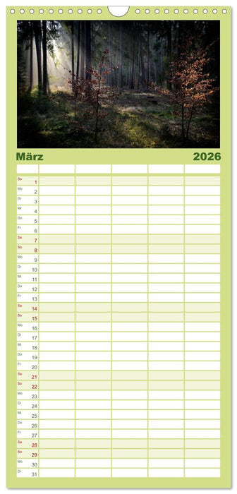 Waldkalender (CALVENDO Familienplaner 2026)