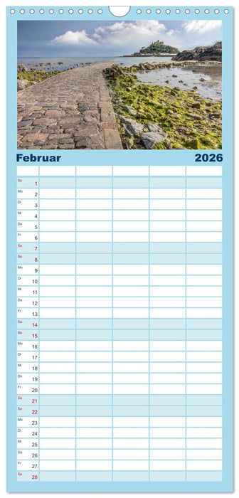 Eine Reise durch Südengland (CALVENDO Familienplaner 2026)