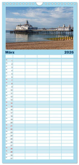 Eine Reise durch Südengland (CALVENDO Familienplaner 2026)