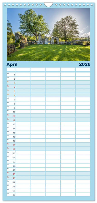 Eine Reise durch Südengland (CALVENDO Familienplaner 2026)