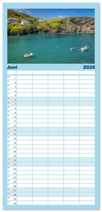 Eine Reise durch Südengland (CALVENDO Familienplaner 2026)