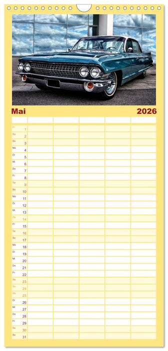 American Automobile (CALVENDO Familienplaner 2026)