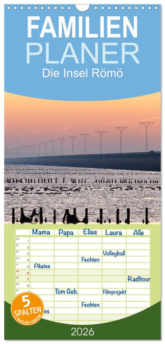 Die Insel Römö (CALVENDO Familienplaner 2026)