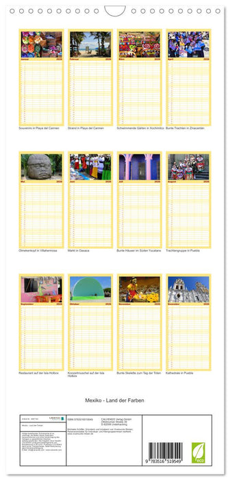 Mexiko - Land der Farben (CALVENDO Familienplaner 2026)