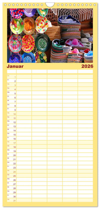 Mexiko - Land der Farben (CALVENDO Familienplaner 2026)