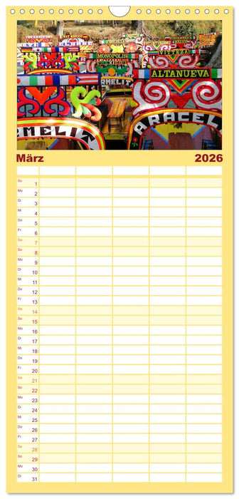 Mexiko - Land der Farben (CALVENDO Familienplaner 2026)
