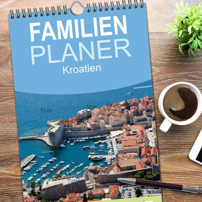 Kroatien (CALVENDO Familienplaner 2026)