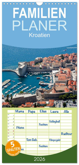 Kroatien (CALVENDO Familienplaner 2026)