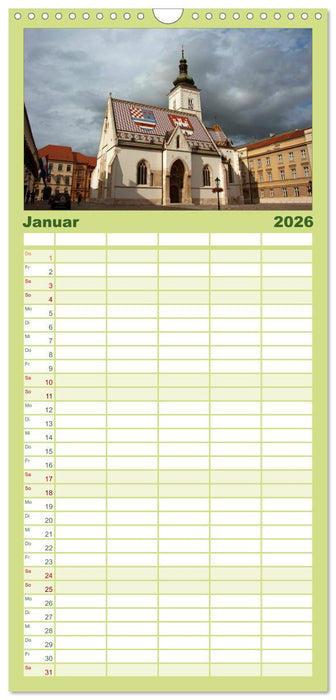 Kroatien (CALVENDO Familienplaner 2026)