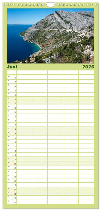 Kroatien (CALVENDO Familienplaner 2026)