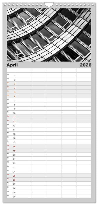 Architektur - Fassaden im Detail 2026 (CALVENDO Familienplaner 2026)