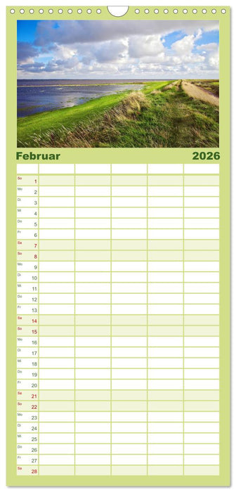 Dänemarks Nordseeküste (CALVENDO Familienplaner 2026)