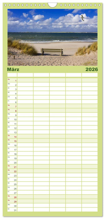 Dänemarks Nordseeküste (CALVENDO Familienplaner 2026)