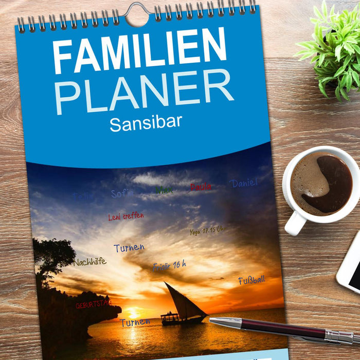 Sansibar (CALVENDO Familienplaner 2026)