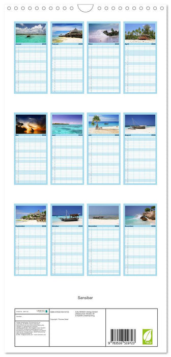 Sansibar (CALVENDO Familienplaner 2026)