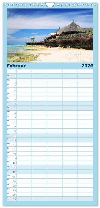 Sansibar (CALVENDO Familienplaner 2026)