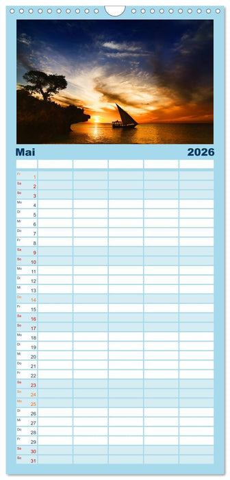 Sansibar (CALVENDO Familienplaner 2026)