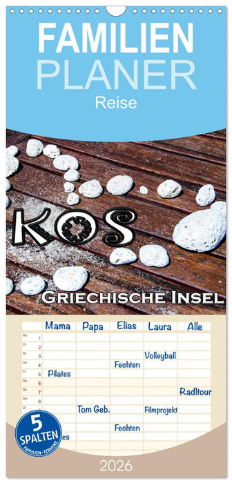 Griechische Insel Kos (CALVENDO Familienplaner 2026)