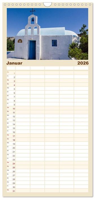 Griechische Insel Kos (CALVENDO Familienplaner 2026)