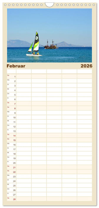 Griechische Insel Kos (CALVENDO Familienplaner 2026)