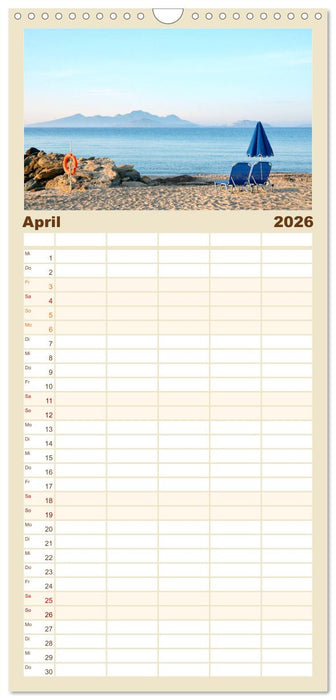 Griechische Insel Kos (CALVENDO Familienplaner 2026)