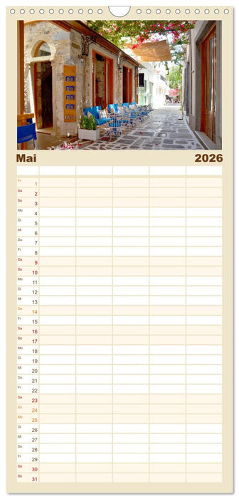 Griechische Insel Kos (CALVENDO Familienplaner 2026)