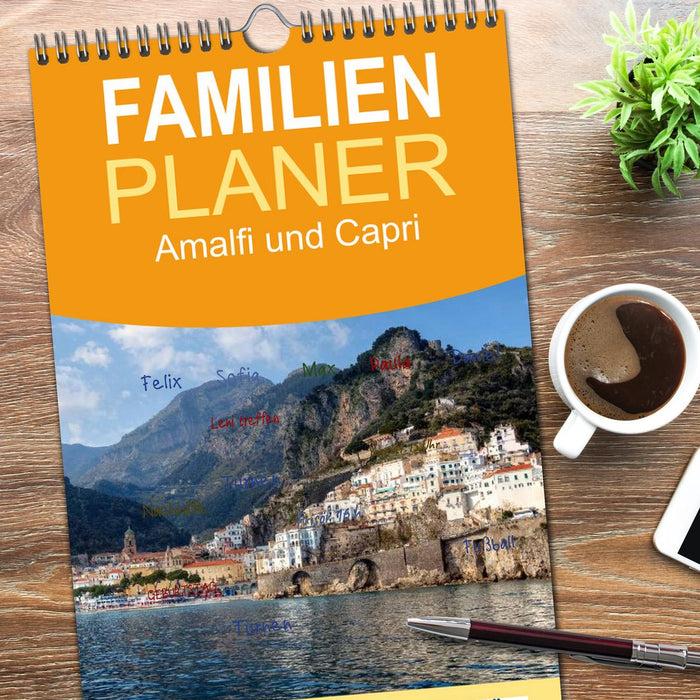 Amalfiküste und Capri (CALVENDO Familienplaner 2026)