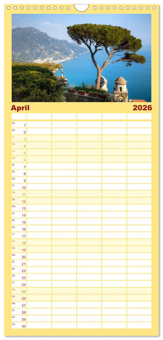 Amalfiküste und Capri (CALVENDO Familienplaner 2026)