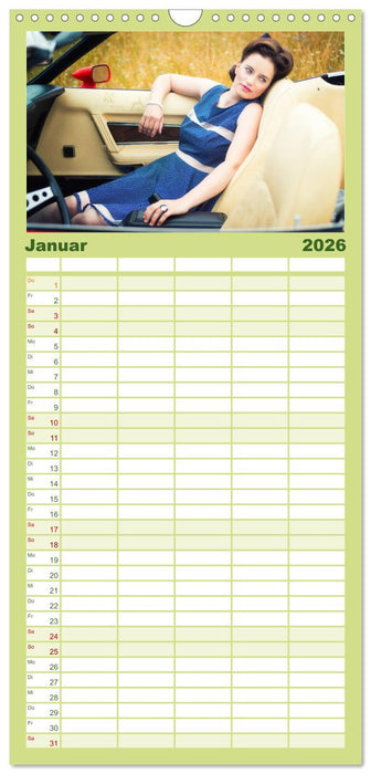 Rockabilly - Back to the 50s (CALVENDO Familienplaner 2026)