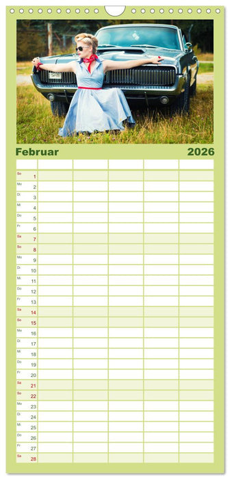 Rockabilly - Back to the 50s (CALVENDO Familienplaner 2026)