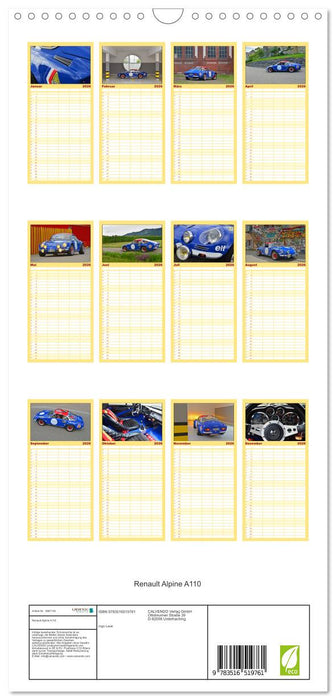 Renault Alpine A110 (CALVENDO Familienplaner 2026)