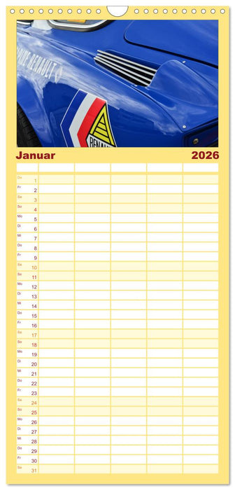 Renault Alpine A110 (CALVENDO Familienplaner 2026)