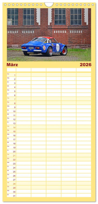 Renault Alpine A110 (CALVENDO Familienplaner 2026)