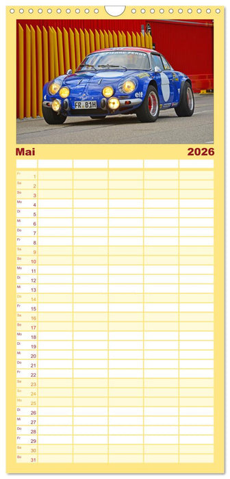 Renault Alpine A110 (CALVENDO Familienplaner 2026)