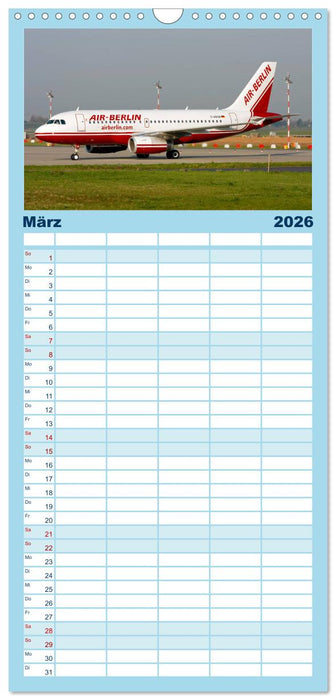 In Memoriam Air Berlin (CALVENDO Familienplaner 2026)