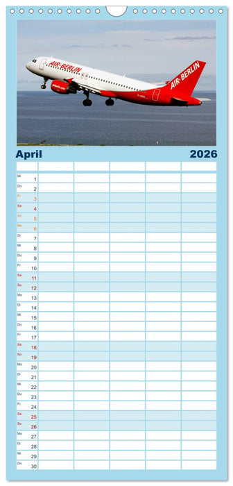 In Memoriam Air Berlin (CALVENDO Familienplaner 2026)