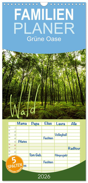 Wald (CALVENDO Familienplaner 2026)