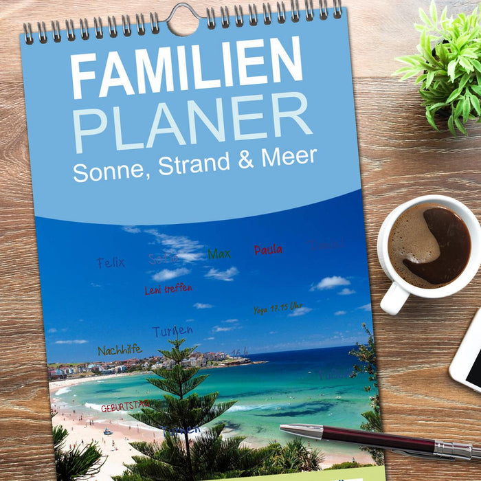 Sonne, Strand & Meer (CALVENDO Familienplaner 2026)