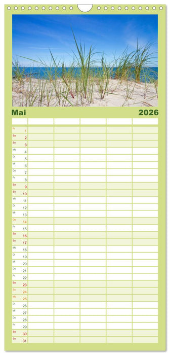 Sonne, Strand & Meer (CALVENDO Familienplaner 2026)